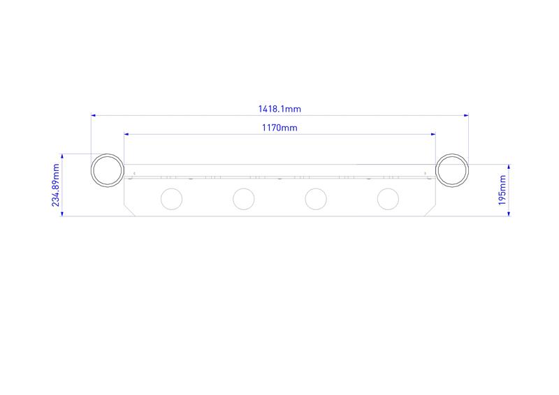 Technical render of a Paint Panel on Posts 